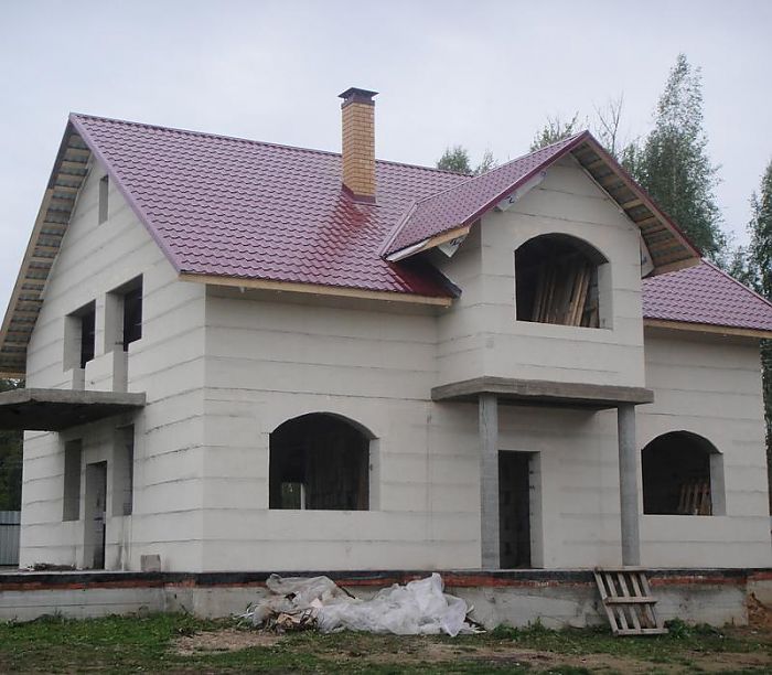 строительство домов из газобетона 